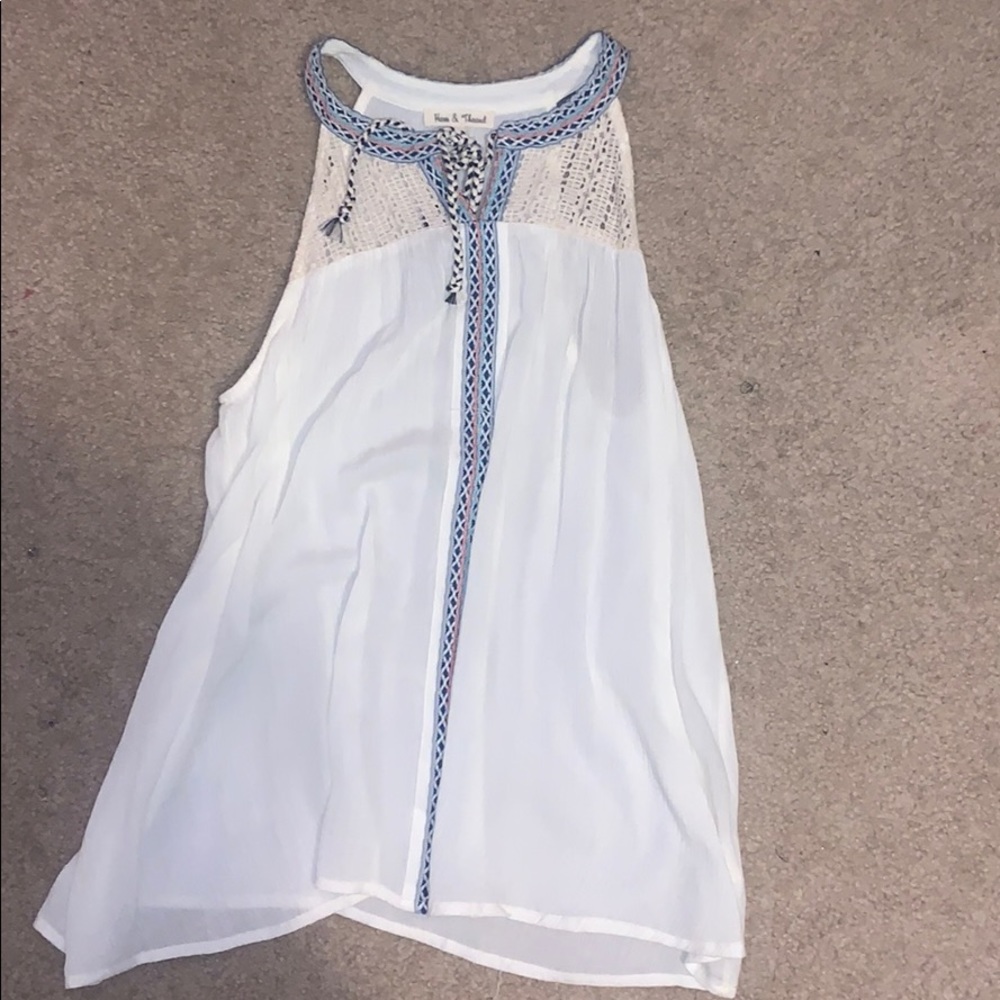 Flowy Halter Hem and Thread Tank
